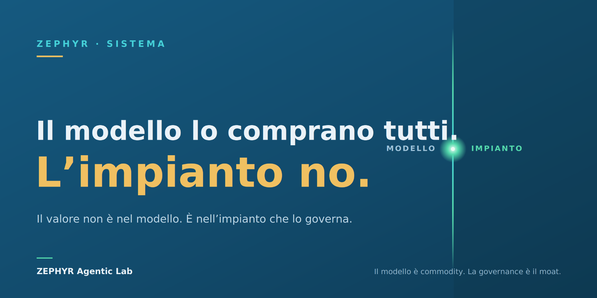 Il modello lo comprano tutti. L'impianto no.